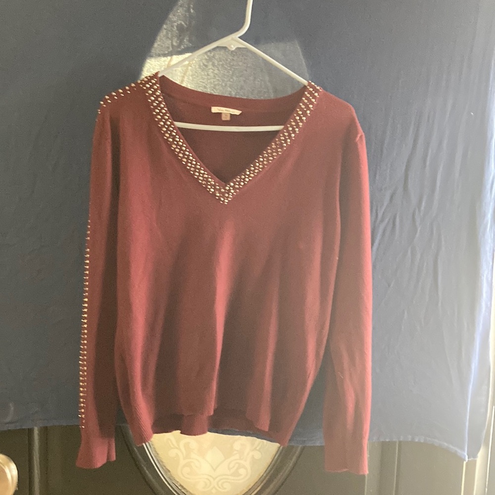 Burgundy sweater